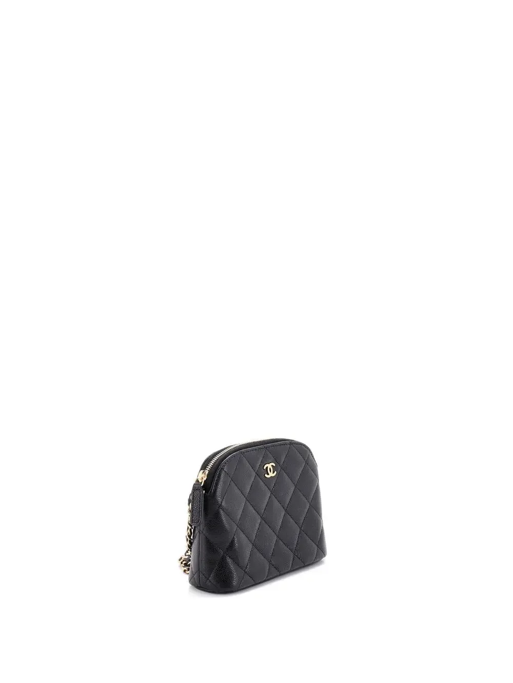 Chanel Cc Dome Zip Clutch With Chain #237944C44B
